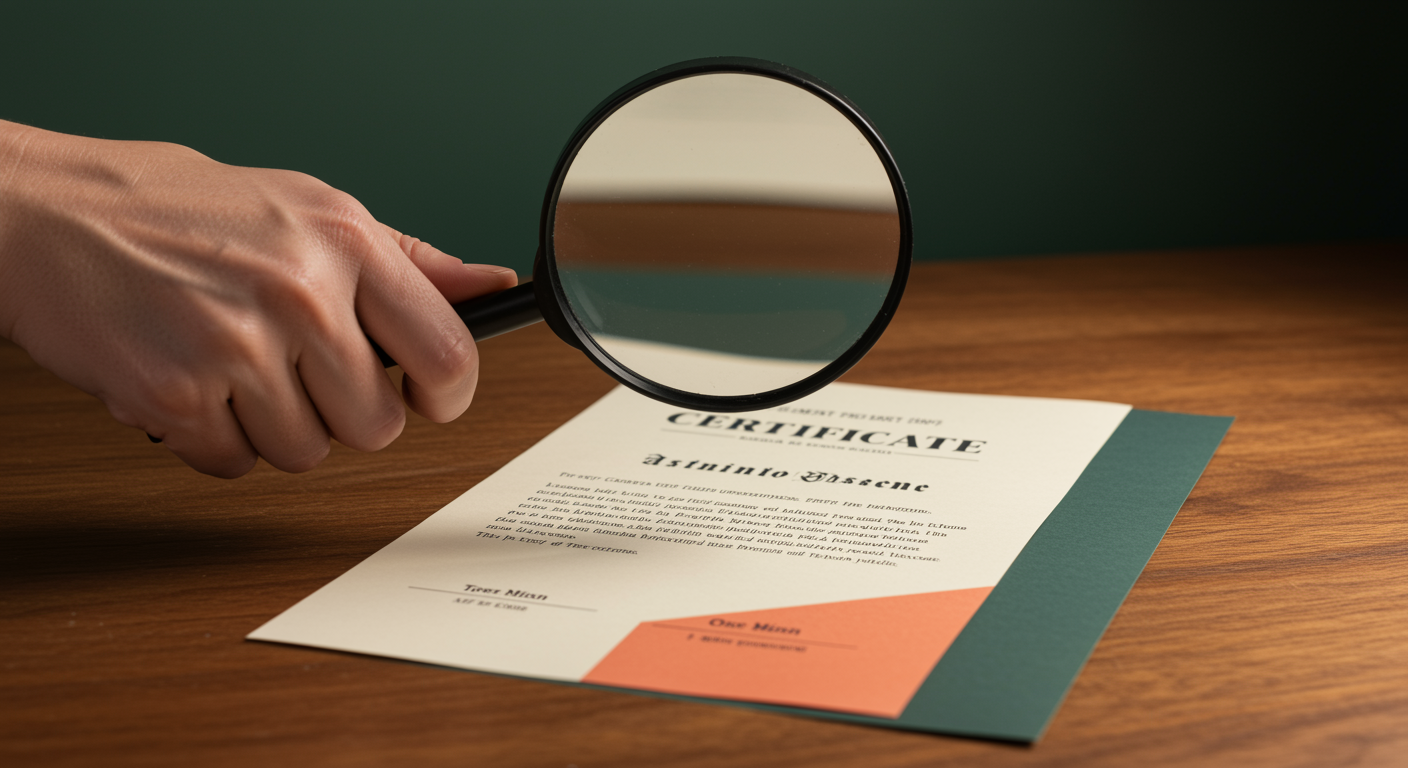 Document under scrutiny